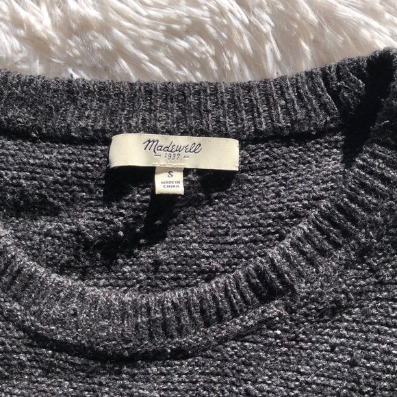 Madewell Suede Stripe texture Sweater - Picture 5 of 7